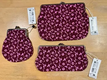 마리메꼬 Pikkuinen Unikko 가마구치 파우치 3세트