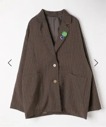 니코앤드 호즈호즈 루즈 자켓 브라운 스트라이프