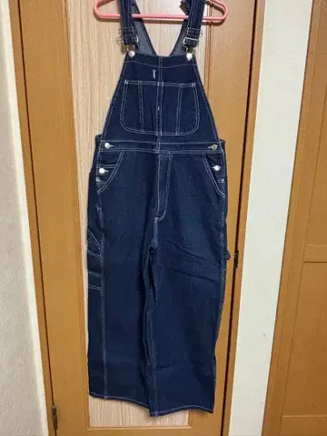 다크 블루 데님 오버롤 M 사이즈