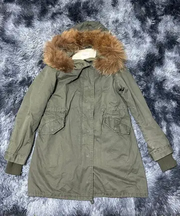 back number 백넘버 2way 퍼 달린 모즈 코트