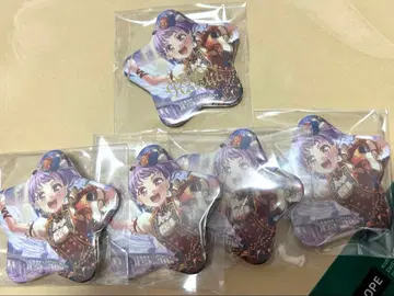 뱅드림 걸파 우다가와 아코 별 모양 캔뱃지 금박 노멀 세트