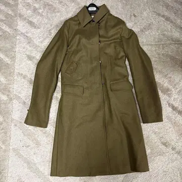 MACPHEE 올리브 그린 롱 코트