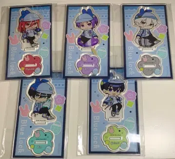 블루 록 아크릴 스탠드 데님 부활절 5종 세트