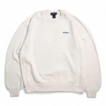 90s USA제 LANDS'END 랜드스엔드 기업 로고 드리프터 스웨터