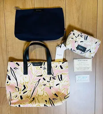 [ 새상품 3세트 ] 폴스미스 토끼 핑크 토트백 파우치