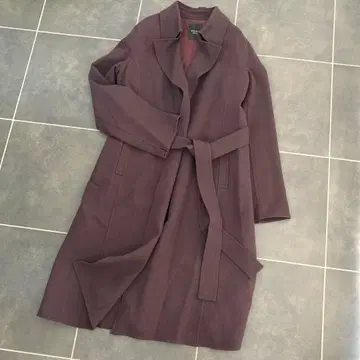 [ 하자품 ] 다마 컬렉션 코트 벨트 포함 브라운