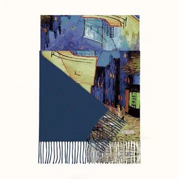 고흐 밤의 카페 테라스 머플러 숄