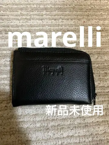 Marelli 가죽 코인 케이스 블랙. 미사용 새상품.