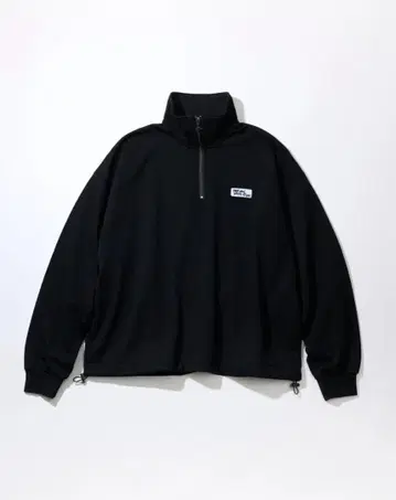 양문학 자수 하프 지퍼 트레이닝복 [ BLACK L 사이즈 ] 와 와펜