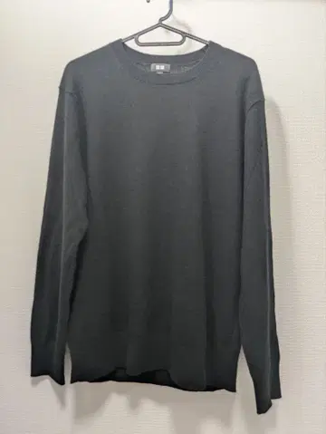 유니클로 캐시미어 크루넥 스웨터 블랙 M