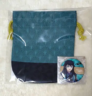 귀멸의 칼날 연회 요코하마 크레이프 원단 복조리 캔뱃지 토키토 무이치로