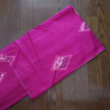 핑크 무늬 코몬 기모노