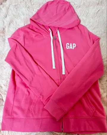 GAP 핑크 후드 부착 후드티 M