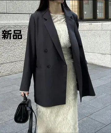 새상품 W 테일러 자켓 브라운