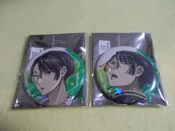 데드 어카운트 홀로그램 캔뱃지 2종 카스미류카츠 로프트