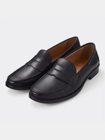 GU 리얼 가죽 코인 로퍼