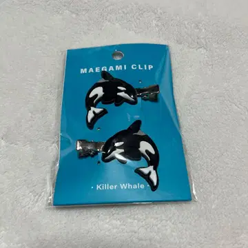 카모가와 씨월드 아쿠아틱 앞머리 클립 헤어핀 범고래 오르카