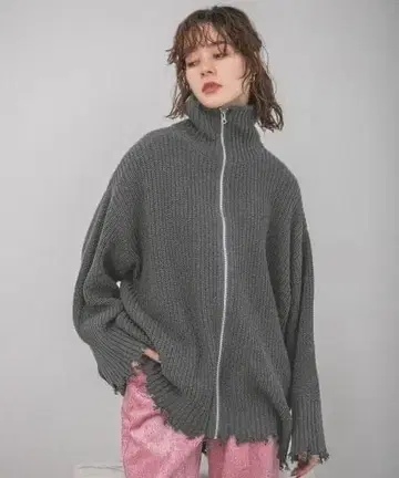 JEANASIS 지나시스 5G 아제 크러쉬 ZIP 가디건