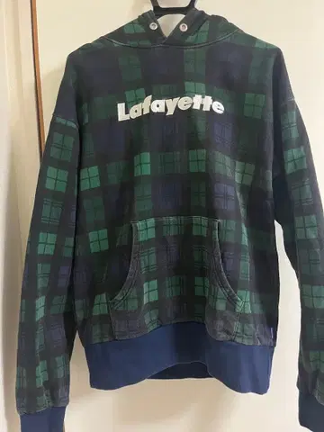 Lafayette 체크 무늬 후드티