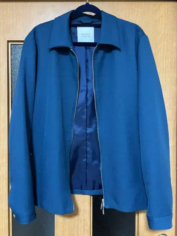 [ 새상품급 ] STUDIOUS(스튜디우스) 지퍼 블루종 블루 사이즈 2