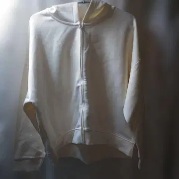 아이보리 풀 집업 후드티