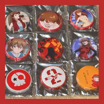신세기 에반게리온 아스카 캔뱃지 컬렉션 에바 스토어 9종