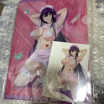 신어주세요, 타카호 씨 A4 클리어 파일 아크릴 스탠드 세트