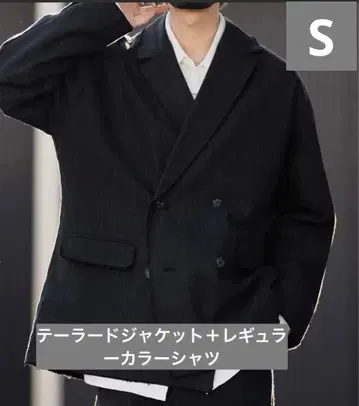 CLEL 테일러드 자켓 & 레귤러 카라 셔츠 S