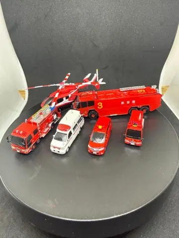 1/150 스케일 트럭 컬렉션 등 소방 차량 세트 6대 세트