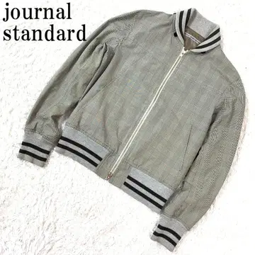 저널 스탠다드 지퍼 블루종 그레이 체크 M B9207