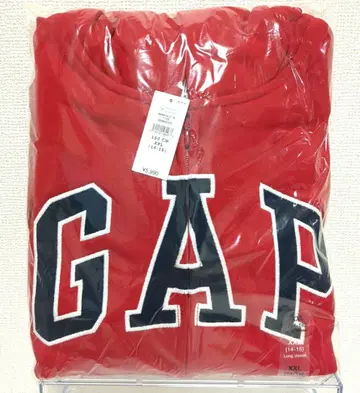 GAP 로고 집업 후드티 빨간색 160cm xxl
