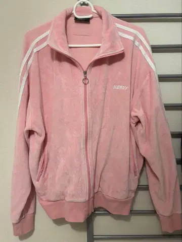 NERDY 트랙 자켓 저리 벨로아 핑크 S