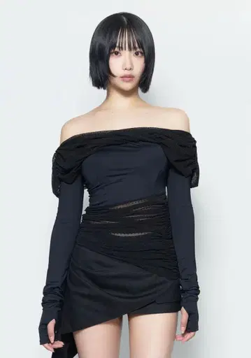 theredthread S dot off shoulder tops