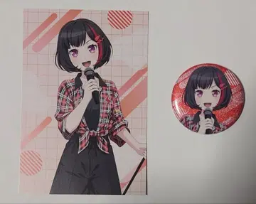 미타케 란 라운드 원 캔뱃지 엽서 뱅드림