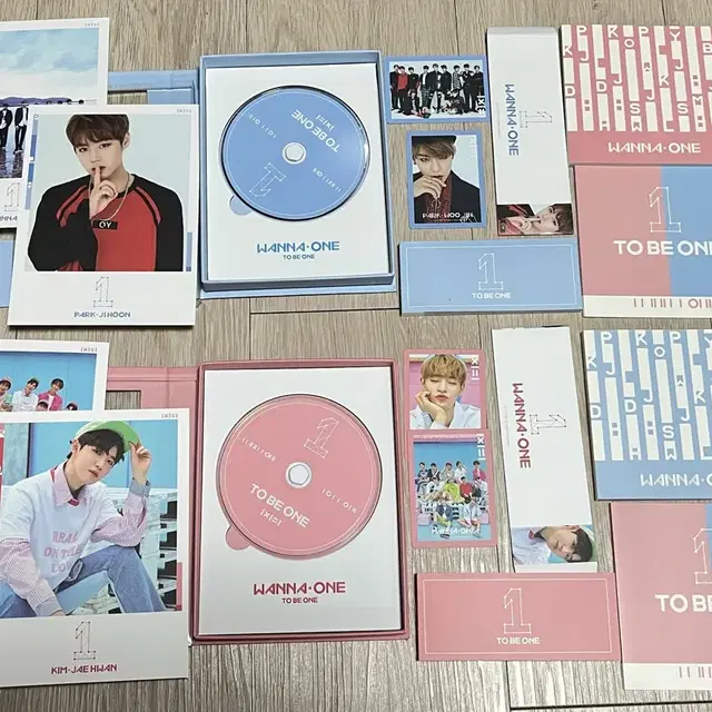 워너원 1X1=1 TO BE ONE 앨범 블루 핑크 ver