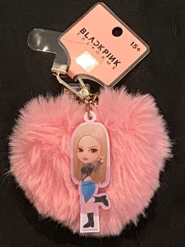 BLACKPINK 로제 THE GAME 하트 쿠션 키링