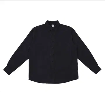 OVY 소프트 플란넬 와이드 셔츠 블랙 L 사이즈