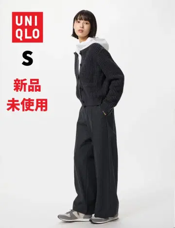 UNIQLO 브러쉬드 저지 와이드 팬츠 S 미사용 새상품