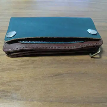 천연 가죽 소가죽 가죽 트래커 지갑 핸드메이드