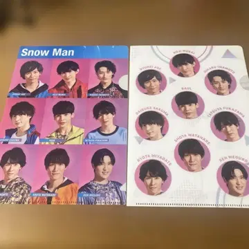Snow Man 클리어 파일 2장 세트