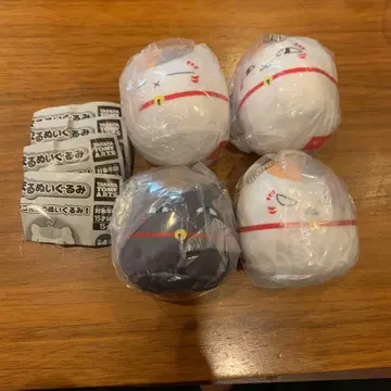 나츠메 우인장 달마 봉제 인형 4종 풀컴플리트 세트 미개봉