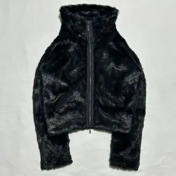 ARMANI JEANS 하이넥 퍼 재킷