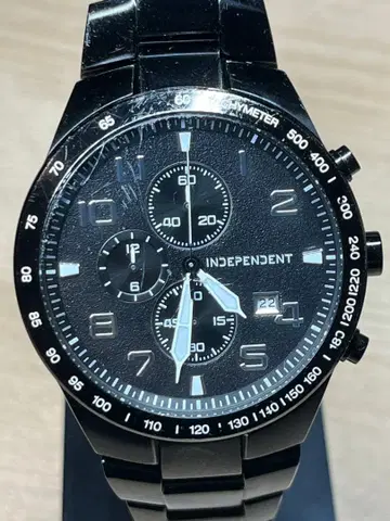 시티즌 INDEPENDENT 블랙 크로노그래프 WR10BAR 작동품