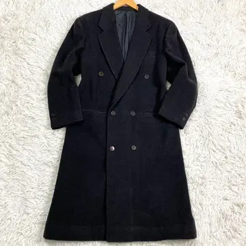 이탈리아제 캐시미어 롱 BASILE 더블 체스터 코트 XL