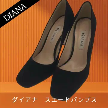 새상품급 DIANA 블랙 스웨이드 하이힐 24cm