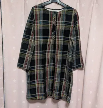 Sunny Clouds 체크 (블랙) 튜닉 원피스 L 사이즈 2