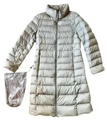 유니클로 울트라 라이트 다운 롱 코트 베이지 S UNIQLO