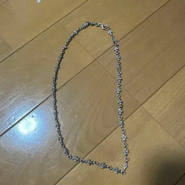 실버 크로스 모티브 목걸이 약 45cm