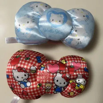 헬로키티 리본형 머리끈 2개 세트