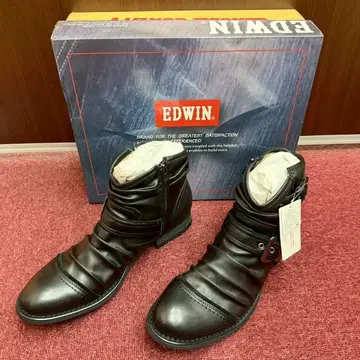 49c4 EDWIN 엔지니어 부츠 26.0cm 블랙